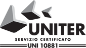 Logo UNITER servizio certificato UNI10881 Parco del Navile